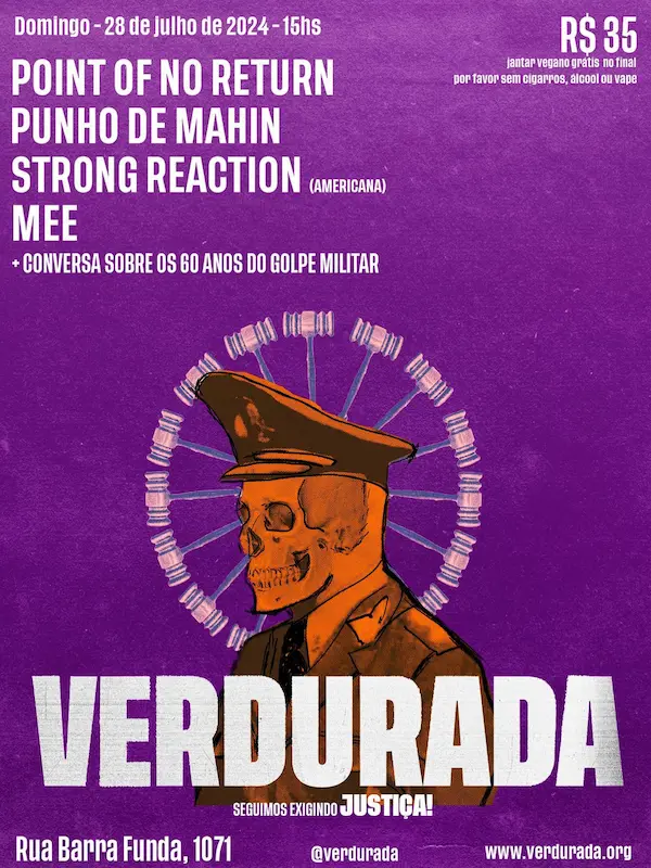 Cartaz de show em São Paulo, 28 de julho de 2024 às 15:00