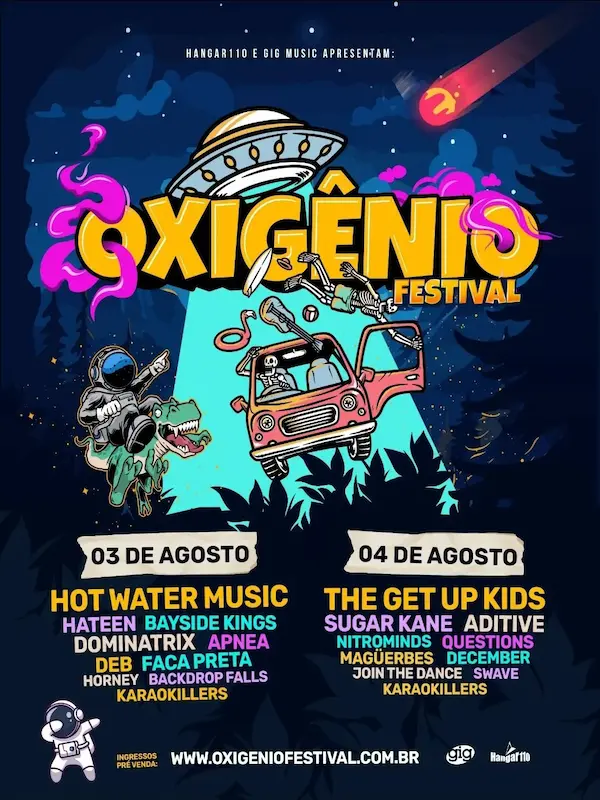 Cartaz de show em São Paulo, 4 de agosto de 2024 às 14:00