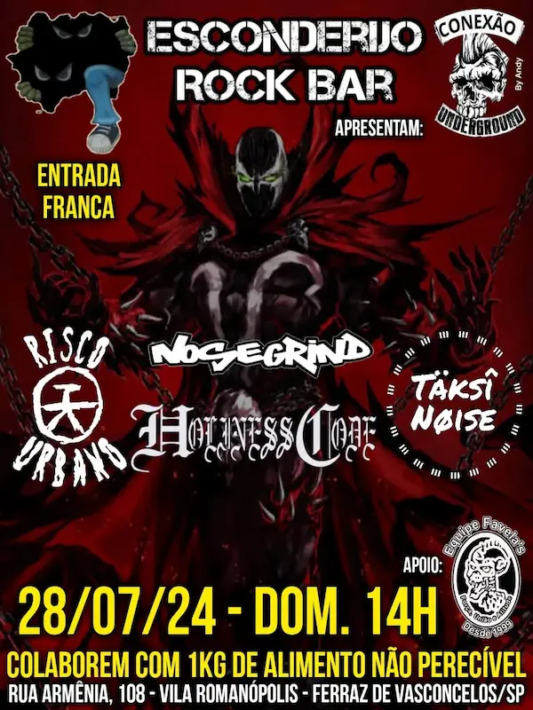 Cartaz de show em Ferraz de Vasconcelos, 28 de julho de 2024 às 14:00