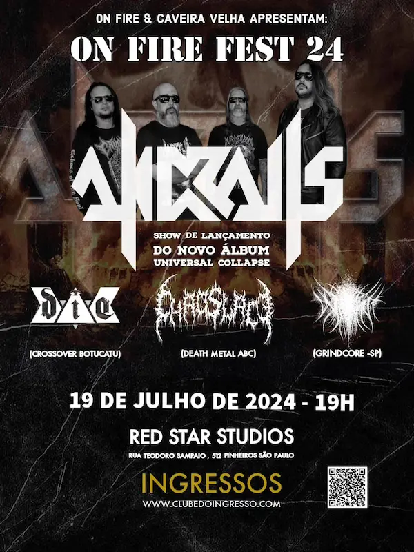 Cartaz de show em São Paulo, 19 de julho de 2024 às 19:00